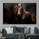 Abstract Black Horse Canvas Print for Farmhouse Wall Art | by MyGreatCanvas | Canvas Wall Art Prints | Photo Prints & Wall Decor