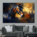 Abstract Horse Art Print - Abstract Canvas Wall Art |