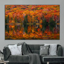 Fall Foliage Wall Art - Autumn Reflection Canvas Print,