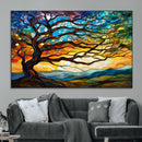Mosaic Tree Wall Art | Ready to Hang Stained Glass Style by MyGreatCanvas | Canvas Wall Art Prints | Photo Prints & Wall Decor