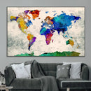 World Map Canvas Print – Framed Travel Map Wall Art for by MyGreatCanvas | Canvas Wall Art Prints | Photo Prints & Wall Decor