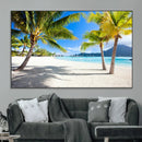 Blue Beach and Sea Wall Art Canvas Print by MyGreatCanvas | Canvas Wall Art Prints | Photo Prints & Wall Decor