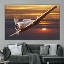 Old War Plane Wall Art Canvas Print by MyGreatCanvas | Canvas Wall Art Prints | Photo Prints & Wall Decor