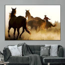 Horses and Cowboys Wall Art Canvas Print by MyGreatCanvas | Canvas Wall Art Prints | Photo Prints & Wall Decor