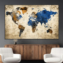 World Map Canvas Print – Detailed Map of the World Wall Art by MyGreatCanvas | Canvas Wall Art Prints | Photo Prints & Wall Decor