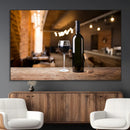 Wine and Bottle Wall Art Canvas Print by MyGreatCanvas | Canvas Wall Art Prints | Photo Prints & Wall Decor