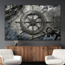 Ship Steering Wheel Vintage Wall Art Canvas Print by MyGreatCanvas | Canvas Wall Art Prints | Photo Prints & Wall Decor