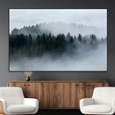 Autumn and Misty Trees in the Forest Wall Art Canvas Print, by MyGreatCanvas | Canvas Wall Art Prints | Photo Prints & Wall Decor