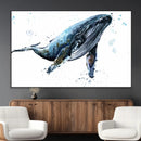 Watercolor Whale Wall Art Canvas Print by MyGreatCanvas | Canvas Wall Art Prints | Photo Prints & Wall Decor