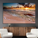Sunset on Ocean Wall Art Canvas Print by MyGreatCanvas | Canvas Wall Art Prints | Photo Prints & Wall Decor
