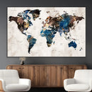 World Map Canvas Print – Framed Travel Map Wall Art for by MyGreatCanvas | Canvas Wall Art Prints | Photo Prints & Wall Decor