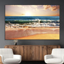 Serene Beach Path Canvas Art, Giclee Canvas Print with