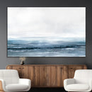 Blue Ocean Abstract Artwork Wall Art Canvas Print