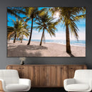 Palm Beach Tropical Island Wall Art Canvas Print by MyGreatCanvas | Canvas Wall Art Prints | Photo Prints & Wall Decor