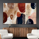 Boho Wall Art Canvas Print Set Mid-Century Prints Bohemian