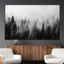 Fogy Forest Canvas Wall Art Print - Mountain Wall Art with