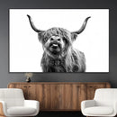 Fanny Scottish Highland Cow Cattle Art Print Farmhouse Wall by MyGreatCanvas | Canvas Wall Art Prints | Photo Prints & Wall Decor