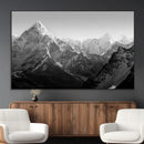 Everest Himalaya Mountain Peaks Black & White Triptych