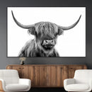 Scottish Highland Cow Cattle Art Print Wall Art Canvas Print by MyGreatCanvas | Canvas Wall Art Prints | Photo Prints & Wall Decor