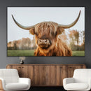 Highland Cow Animal Scottish Cattle Art Print Farmhouse Wall