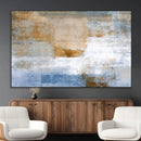 Blue Multi Panel Abstract Wall Art Canvas, Abstract Blue and
