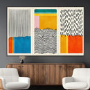 Canvas Print Wall Art Abstract Illustrs Art Boho, Framed