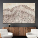 Tree Ring Wall Art Triptych, Rustic Wood Ring Canvas Print,