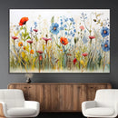 Colorful Wildflower Canvas Wall Art - Vibrant Floral