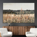 Abstract Wildflower Art Field Landscape Oil Painting Print,