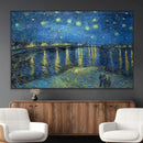 Vincent van Gogh Starry Night over the Rhone Abstract Wall