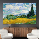 Wheatfield With Cypresses By Van Gogh Painting Wall Art