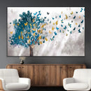Tree Butterfly Abstract Tree and Butterfly Wall Art Canvas