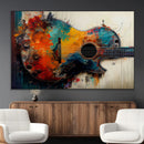 Abstract Guitar Wall Art Canvas | Vibrant Music-Inspired Art by MyGreatCanvas | Canvas Wall Art Prints | Photo Prints & Wall Decor