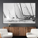 Yacht Sailboat Regatta Canvas Wall Art Canvas Print