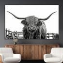 Longhorn Canvas Print, Bighorn Cow Wall Art Canvas Print by MyGreatCanvas | Canvas Wall Art Prints | Photo Prints & Wall Decor