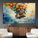 UP-Inspired Floating House with Balloons Canvas Art – by MyGreatCanvas | Canvas Wall Art Prints | Photo Prints & Wall Decor