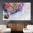 Don't Look Up Movie Canvas Wall Art - Vibrant Floating House