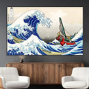 Katsushika Hokusai Kanagawa Giant Wave Wall Art Canvas Print