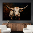 Texas Longhorn Wall Art | 3-Panel Large Texas Longhorn by MyGreatCanvas | Canvas Wall Art Prints | Photo Prints & Wall Decor