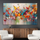 Abstract Butterfly Wall Art Canvas Print