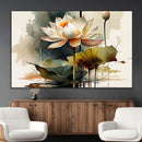 Lotus Flower Watercolor Canvas Print – A Symbol of Serenity by MyGreatCanvas | Canvas Wall Art Prints | Photo Prints & Wall Decor