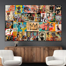 Abstract Art Collage Wall Art Canvas Print – Framed, Ready