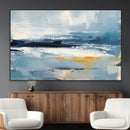 Abstract Ocean Canvas Wall Art - Coastal Blue and Gold by MyGreatCanvas | Canvas Wall Art Prints | Photo Prints & Wall Decor