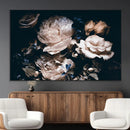 Pink Peonies Flowers Large Canvas Art Print