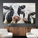 Vintage Baby and Mom Cattle Wall Art Canvas Print by MyGreatCanvas | Canvas Wall Art Prints | Photo Prints & Wall Decor