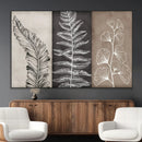 Minimalist Botanical Wall Art Canvas Print, Framed and Ready
