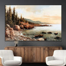 Serene Coastal View of Acadia National Park Wall Art -
