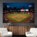 St. Louis Cardinals Baseball Team Print - Busch Stadium Wall by MyGreatCanvas | Canvas Wall Art Prints | Photo Prints & Wall Decor