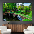 Augusta National Golf Club Wall Art - Panoramic Bridge & by MyGreatCanvas | Canvas Wall Art Prints | Photo Prints & Wall Decor