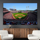 Cincinnati Reds Baseball Canvas Print - American Ball